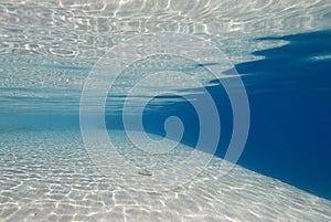 Ripples of sunlight underwater