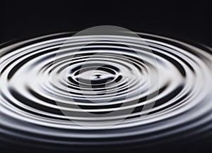 Ripples on Water radiating from centre photo