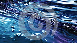 Rippling shades of blues and purples resembling the ebb and flow of water and its everchanging nature photo