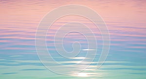 Rippling water reflecting a gradient of