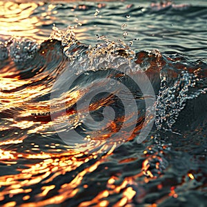 rippling waves close up k uhd very detailed high quality high photo