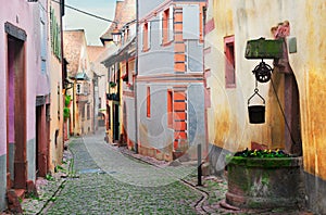 Riquewihr, beautiful town of Alsace, France