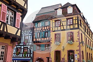 Riquewihr France typical houses