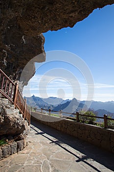 Risco Caido and the Sacred Mountains of Gran Canaria Cultural Landscape Viewpoint at Artenara photo