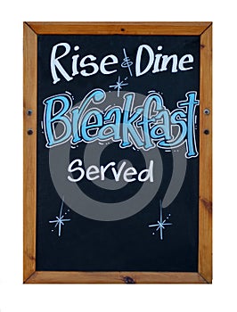 Rise and dine breakfast served