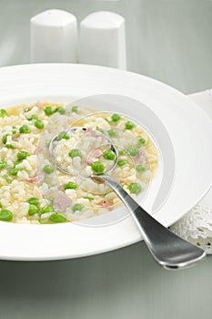 Rise E Bisi Risotto Soup Rice And Peas photo