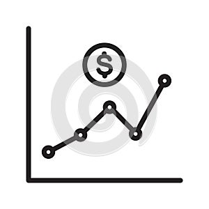 Rise icon vector image. Suitable for mobile apps, web apps and print media.