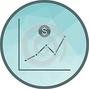 Rise icon vector image.