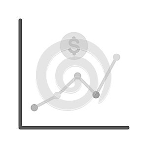 Rise icon vector image.