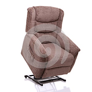 Rise and recline chair, fully lifted.