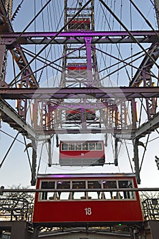 The Risenrad Ferris Wheel. Vienna 