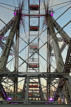 The Risenrad Ferris Wheel. Vienna 