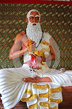 The Rishi statue is the author of the Vedas or who saw the Rishi as a priest. photo