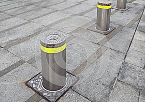 Rising bollards