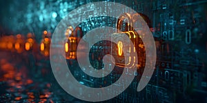 Rising cybersecurity risks heighten vulnerability to potential data breaches and attacks. Concept photo