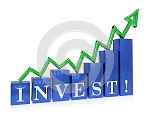 Rising invest graph photo