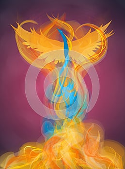 Rising Phoenix Illustration photo