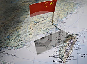 Rising tension between China and Taiwan over disputed territory and US intervention