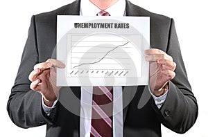 Rising unemployment rates photo