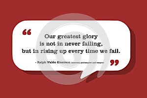 Rising up after failing - motivational quote