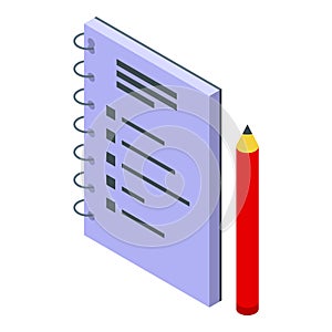 Risk analysis icon isometric vector. Business low