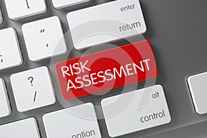 Risk Assessment Button. 3D.