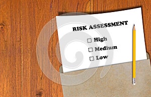 Risk Assessment Concept