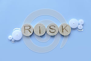 Risk assessment, management concept. Alphabet of work risk