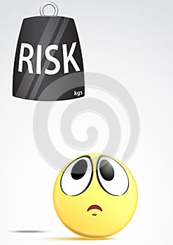 Risk Business Concept Emoticon