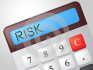 Risk Calculator Means Insecurity Accounting And Risky photo