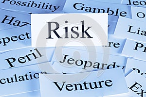 Risk Concept in Words photo