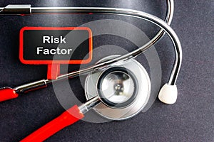 RISK FACTOR. Medicine concept.