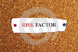 Risk factor on paper