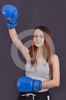 Risk of injury. Female boxer change attitudes within sport. Rise of women boxers. Girl cute boxer