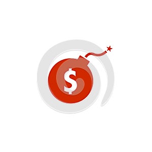 Risk investment concept line icon. Simple element illustration. risk investment concept