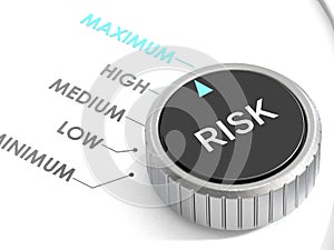 Risk knob turn to maximum