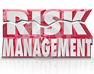 Risk Management 3d Words Reducing Danger Minimize Liability