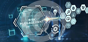 Risk Management and Assessment for Business Investment Concept. Business, Technology, Internet and network concept