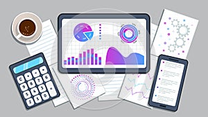 Risk management and assessment the state of business investment strategy concept. Analytics, risk management analysis