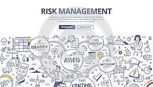 Risk Management Doodle Illustration