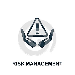Risk Management icon. Simple element from business organization collection. Creative Risk Management icon for web design,