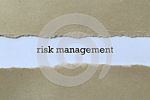 Risk management on paper