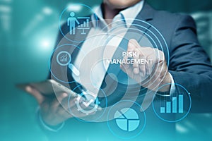 Risk Management Strategy Plan Finance Investment Internet Business Technology Concept