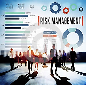 Risk Management Unsteady Safety Security Concept