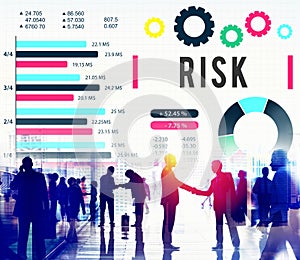 Risk Management Unsteady Safety Security Concept