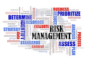 Risk Management word cloud