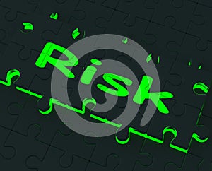 Risk Puzzle Shows Danger And Unsafe