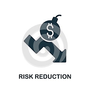 Risk Reduction icon. Simple element from investment collection. Creative Risk Reduction icon for web design, templates,