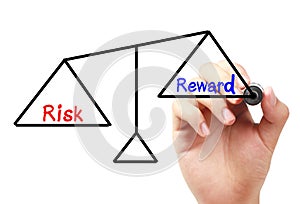 Risk and reward balance photo