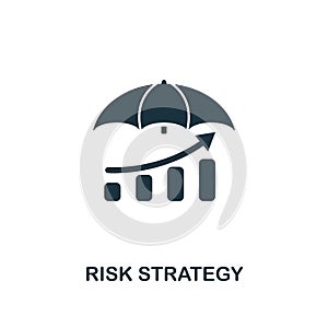 Risk Strategy icon. Creative element design from risk management icons collection. Pixel perfect Risk Strategy icon for